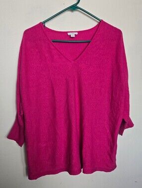 Fuschia 3/4 Sleeve Top